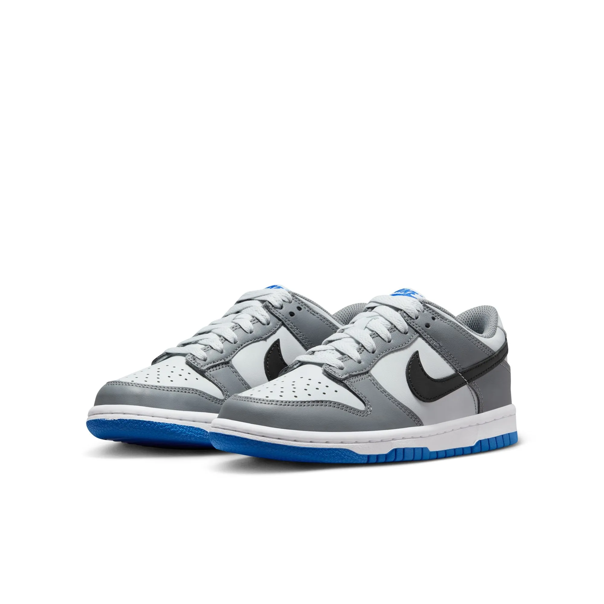 Big Kids Nike Dunk Low - COOL GREY/BLACK-PURE PLATINUM