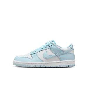 Big Kid's Nike Dunk Low - WHITE/GLACIER BLUE