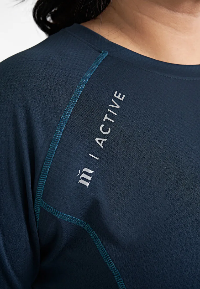 Biib Raglan Premium Micro 3D Active Jersey Tee