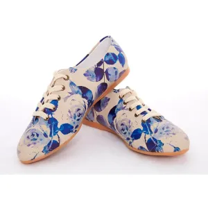 Blue Roses Ballerinas Shoes SLV063