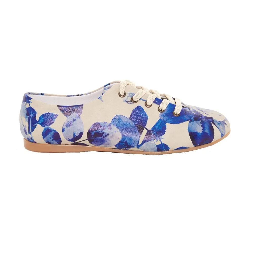 Blue Roses Ballerinas Shoes SLV063