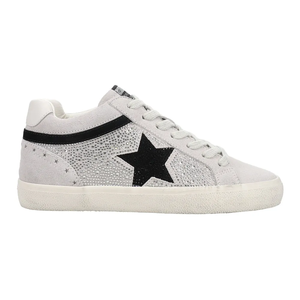 Bounce Metallic Croc Perforated Lace Up Sneakers