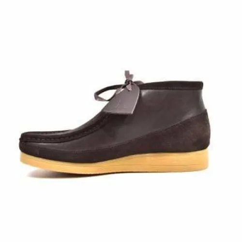 British Walkers New Castle Wallabee Boots Men's Brown Suede and Leather