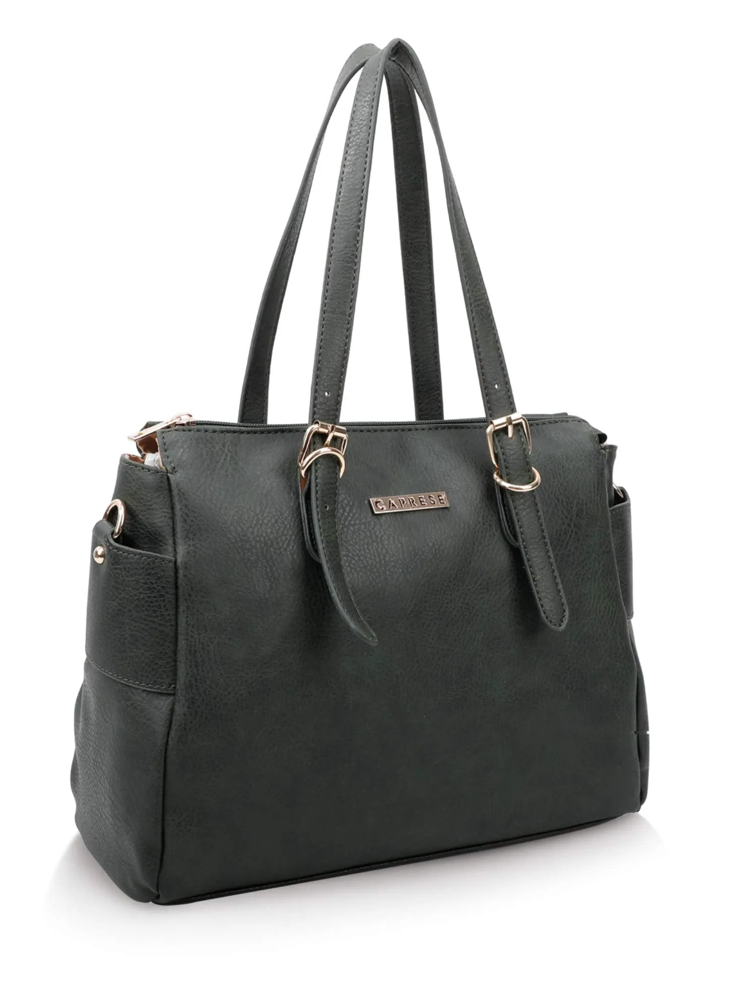 Caprese womens LAURA T Small OLIVE GREEN Tote Bag