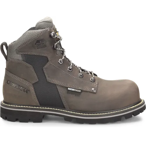 Carolina Men's I-Beam 6" Comp Toe WP PR Work Boot - Gray - CA7540