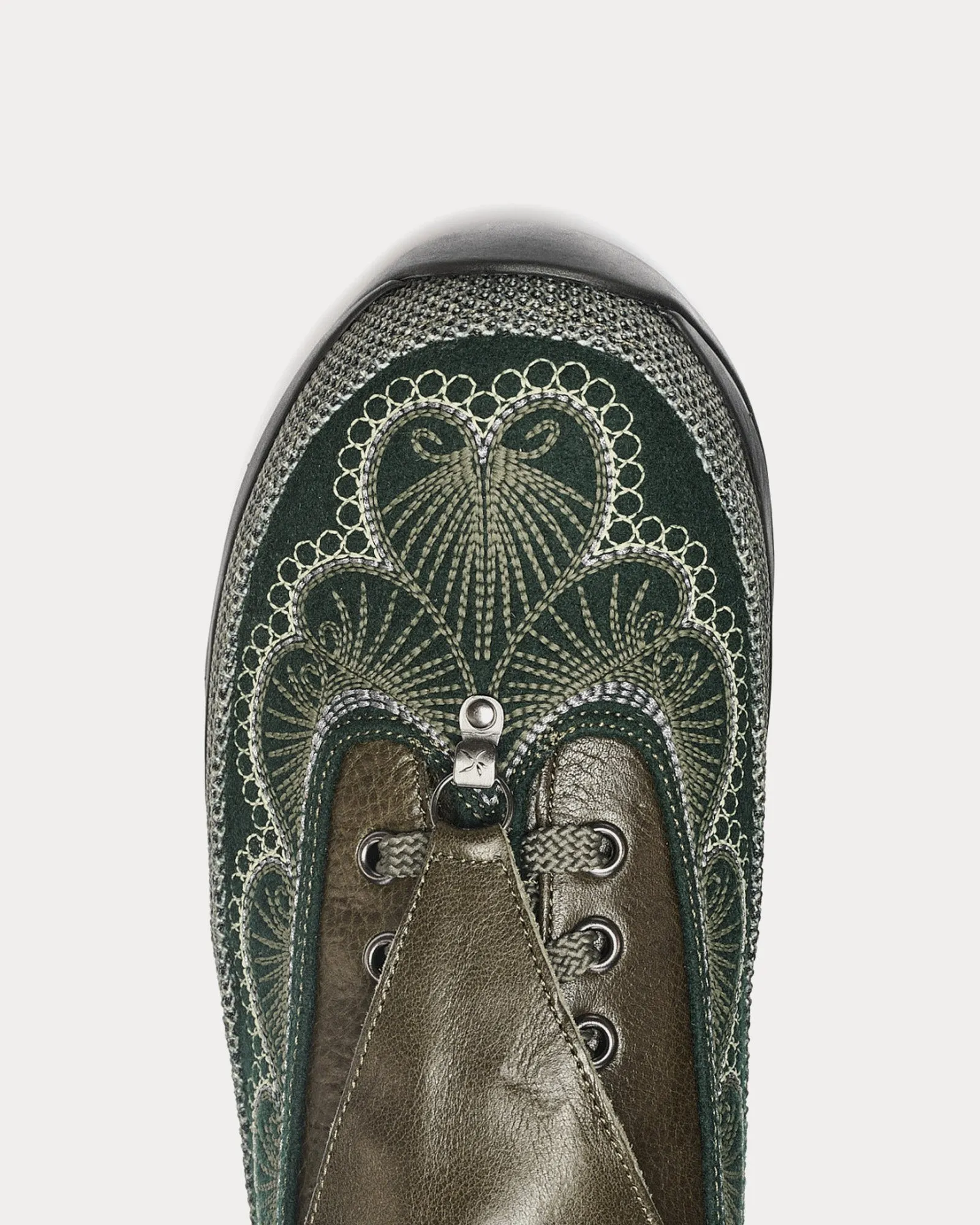 Chalice Lace-Up Khaki Low Top Sneakers
