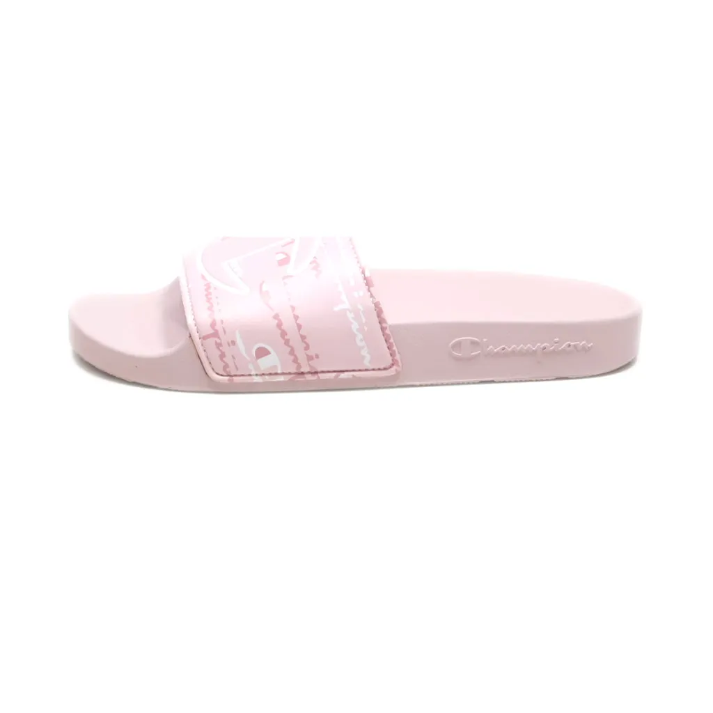 Champion Sliders Fabric Pink Colour For Women