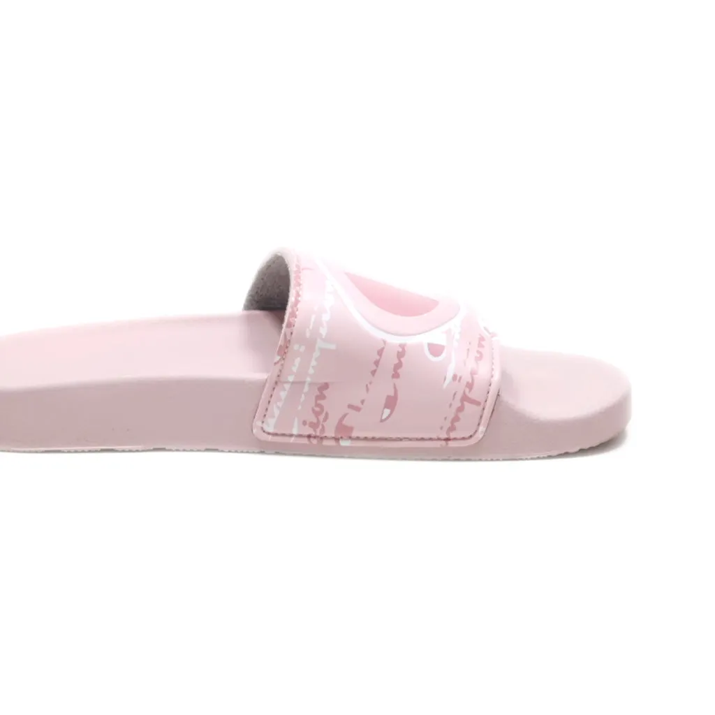 Champion Sliders Fabric Pink Colour For Women