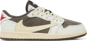 Children's sneakers Travis Scott x Air Jordan 1 Low OG PS Reverse Mocha, brown