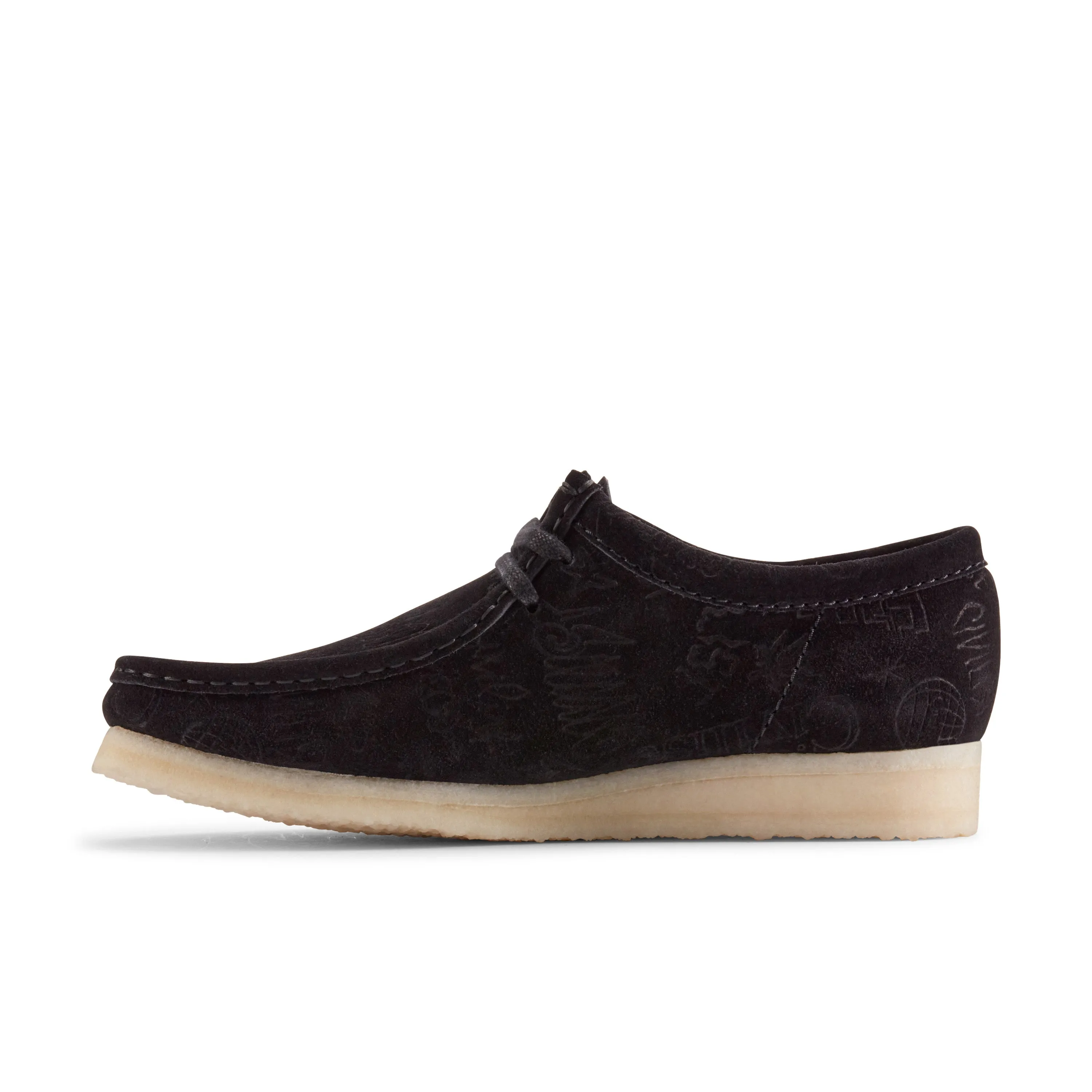 CIVILIST WALLABEE BLACK DEBOSSED SUEDE