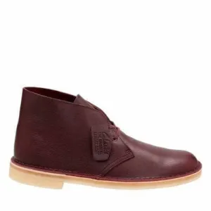 Clarks Originals Desert Boots Men's Burgundy Tumbled Leather 26125547