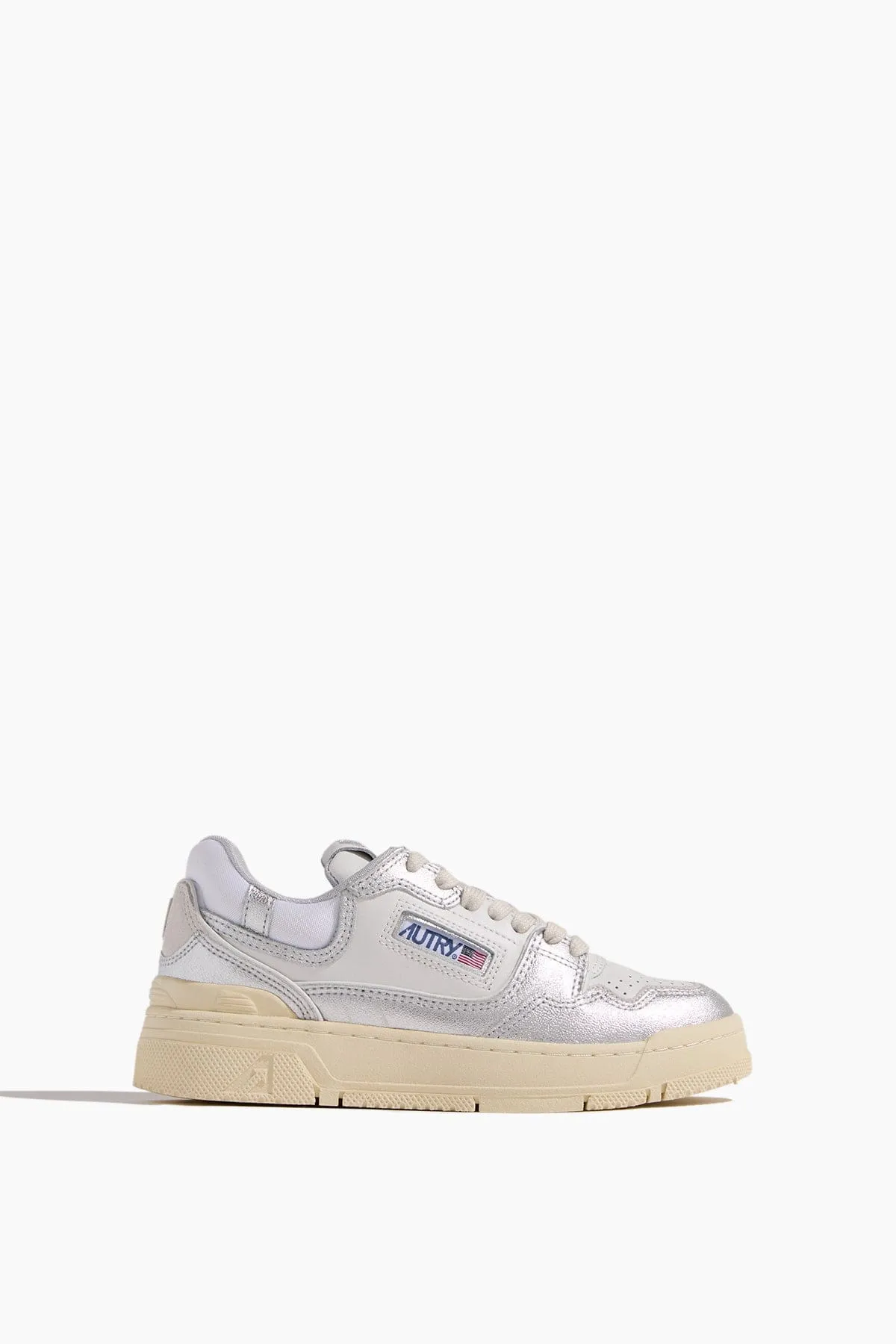 CLC Low Women Sneaker in White/Silver