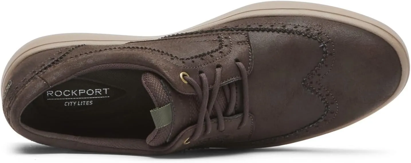 Colle Wing Tip Rockport Sneaker in Java