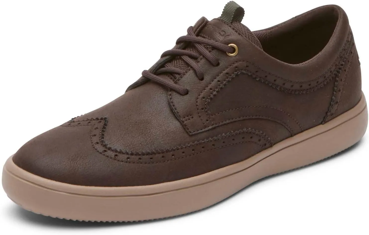 Colle Wing Tip Rockport Sneaker in Java