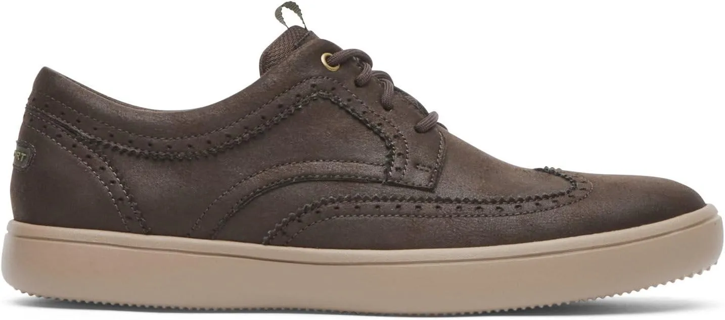 Colle Wing Tip Rockport Sneaker in Java