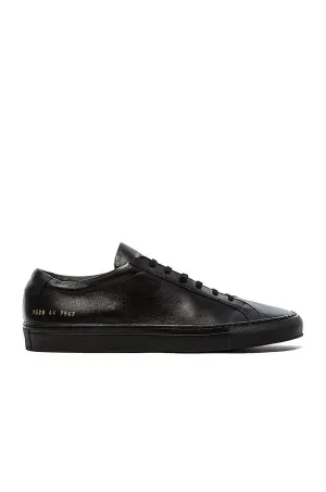 Common Projects Original Leather Achilles Low Sneakers, Black