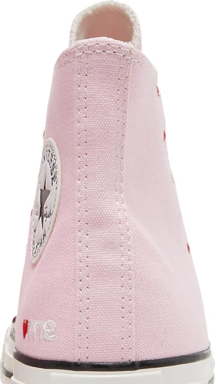 Converse Wmns Chuck Taylor All Star High Embroidered Hearts - Cherry Blossom, Pink