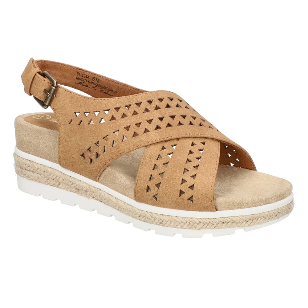 Cosette Cut Out Espadrille Wedge Sandals