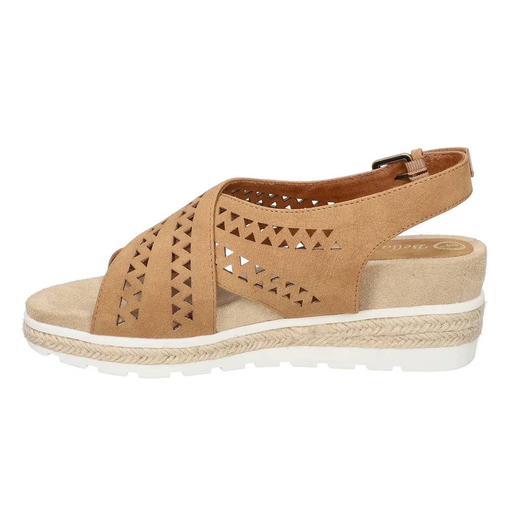 Cosette Cut Out Espadrille Wedge Sandals