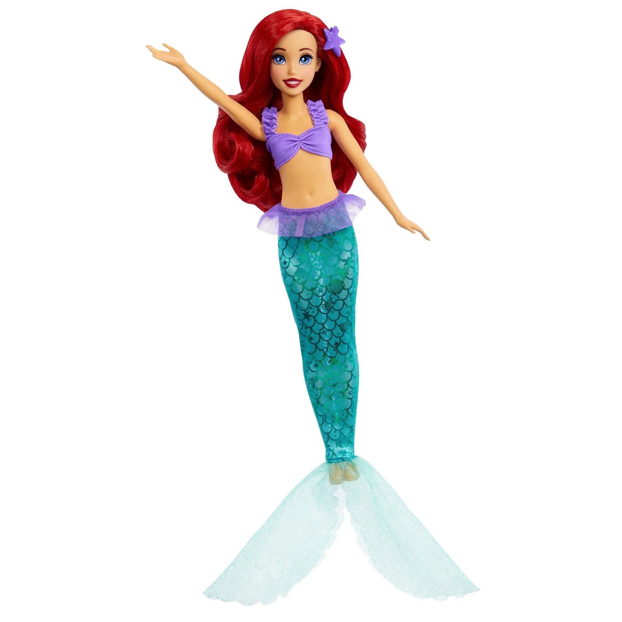 Disney Princess Ariel 2-in-1 Mermaid to Princess Doll with 2 Fashions and Accessories Inspired by the Disney Movies for Kids Ages 3 