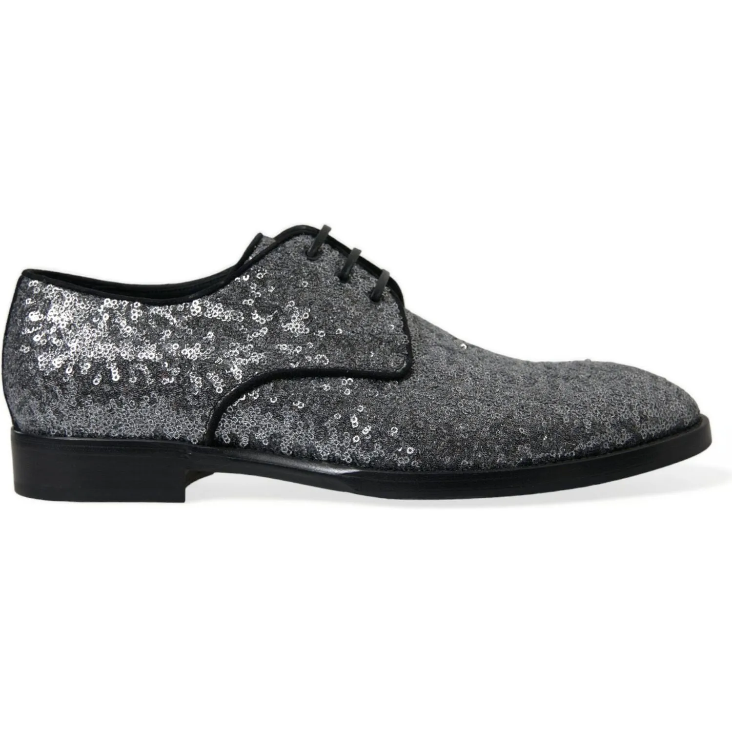 Dolce & Gabbana Exquisite Sequined Derby Dress Shoes