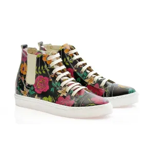 Flowers Short Boots CON101