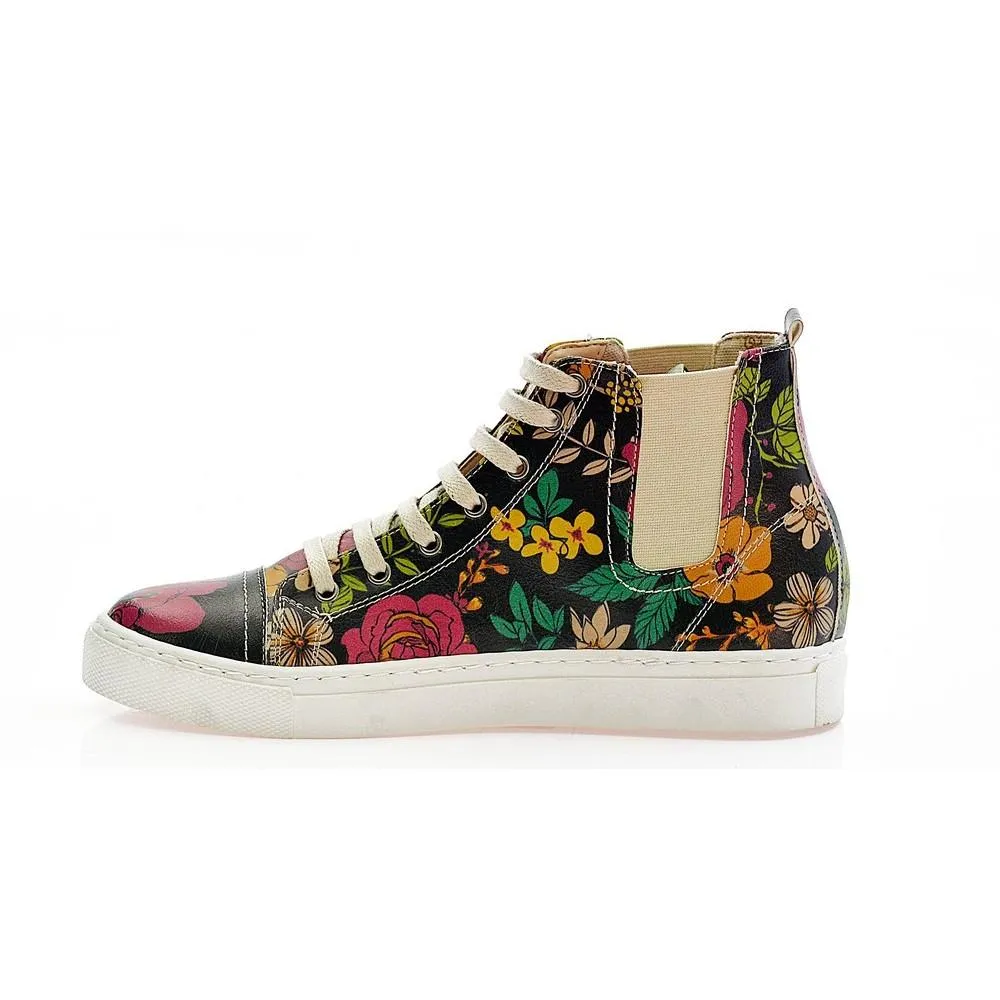 Flowers Short Boots CON101