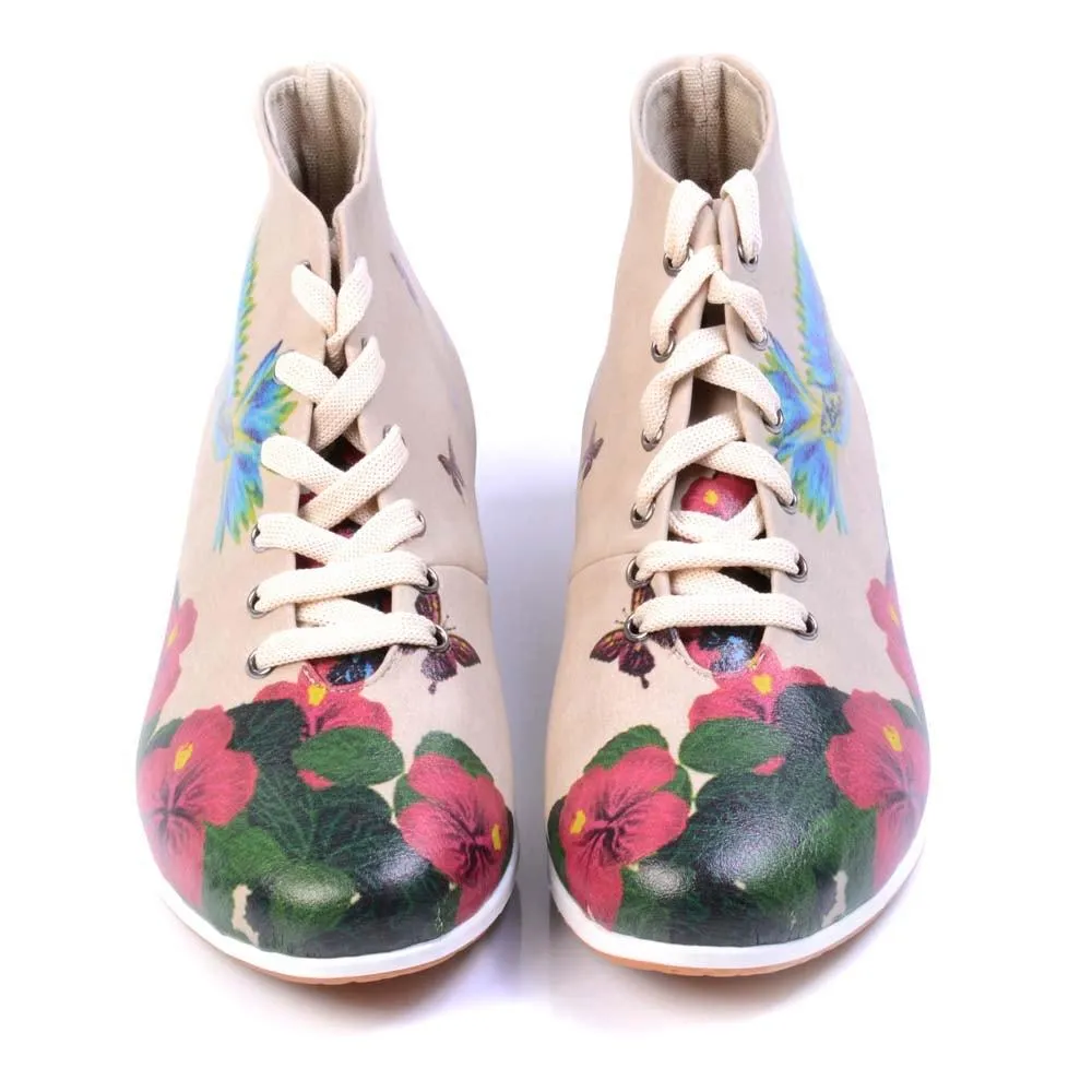 Flowers Short Boots LND1133