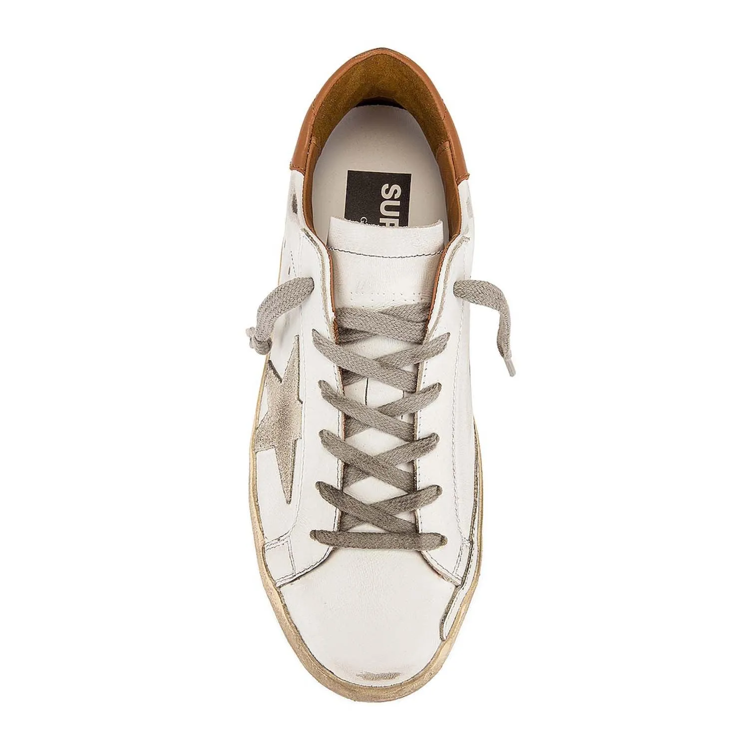 GOLDEN GOOSE SUPERSTAR CAMEL SNEAKERS