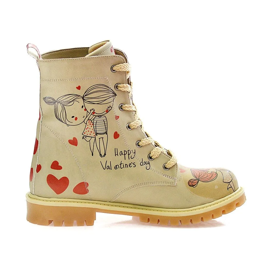 Happy Valentines day Long Boots TMB1037