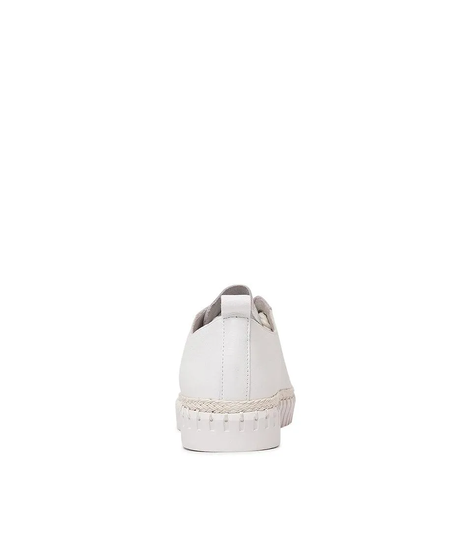 Harena White Leather Sneakers