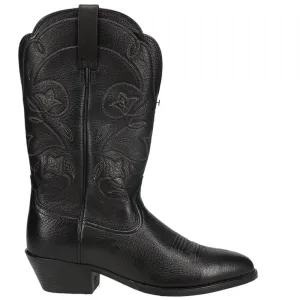 Heritage Embroidery Round Toe Cowboy Boots