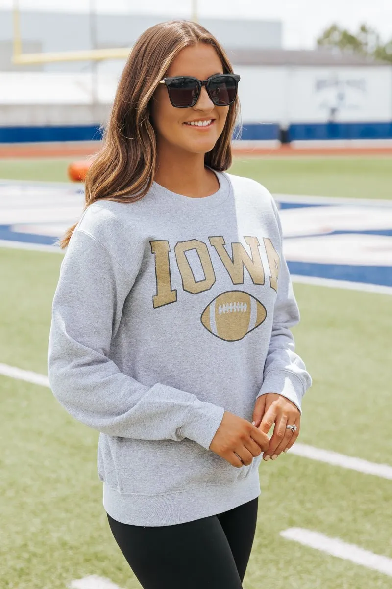 Iowa Grey Graphic Sweatshirt - FINAL SALE