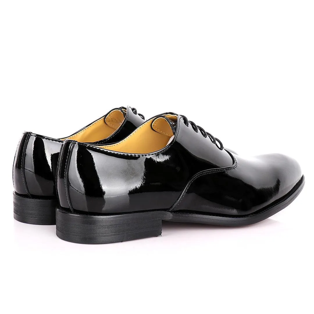 J.M Weston Black Wetlips Luxury Men's Leather Shoe