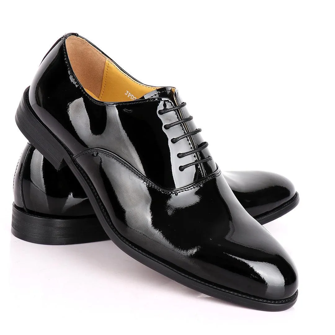 J.M Weston Black Wetlips Luxury Men's Leather Shoe