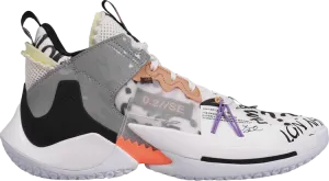 Jordan Why Not Zer0.2 SE PF Orange Pulse sneakers, white