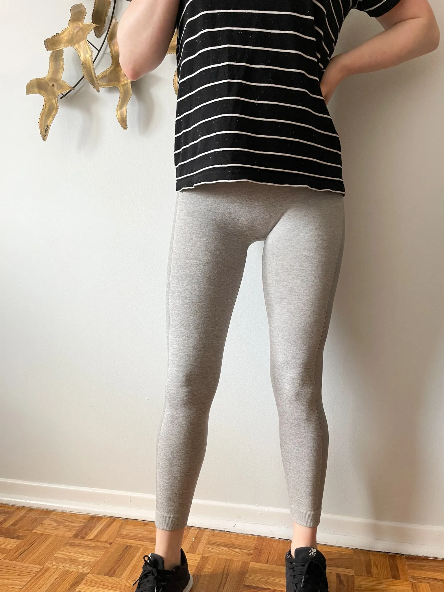 Kathy Grey High Rise Racing Stripe Leggings - Small