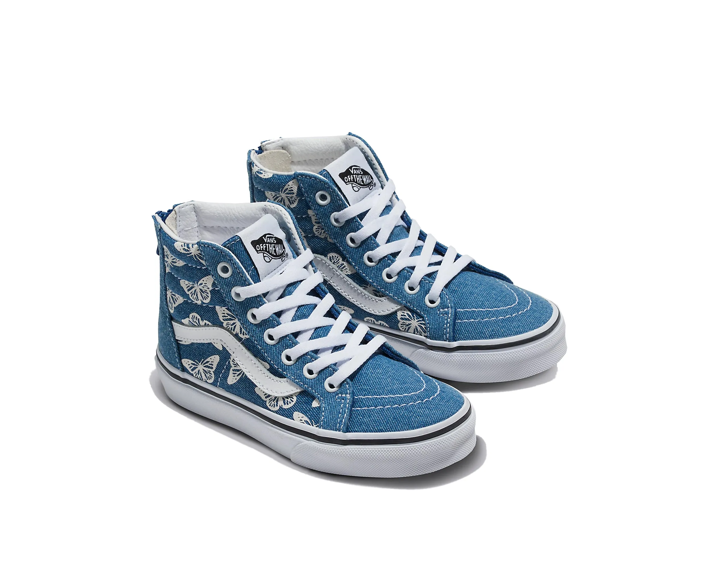 Kids Sk8 Hi Zip Denim Shoe