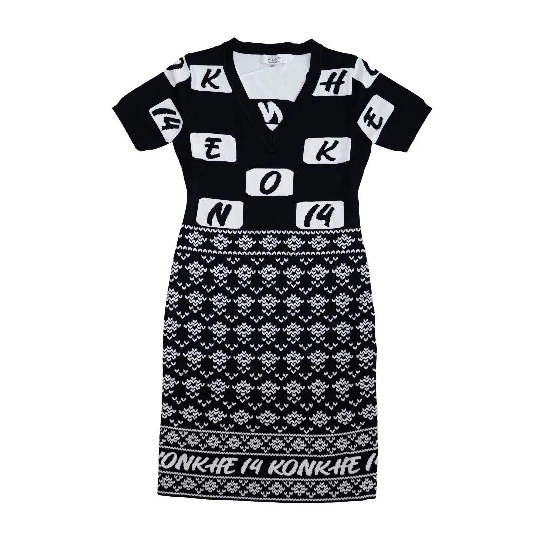 Konkhe 14 Premium v-neck knit Dress