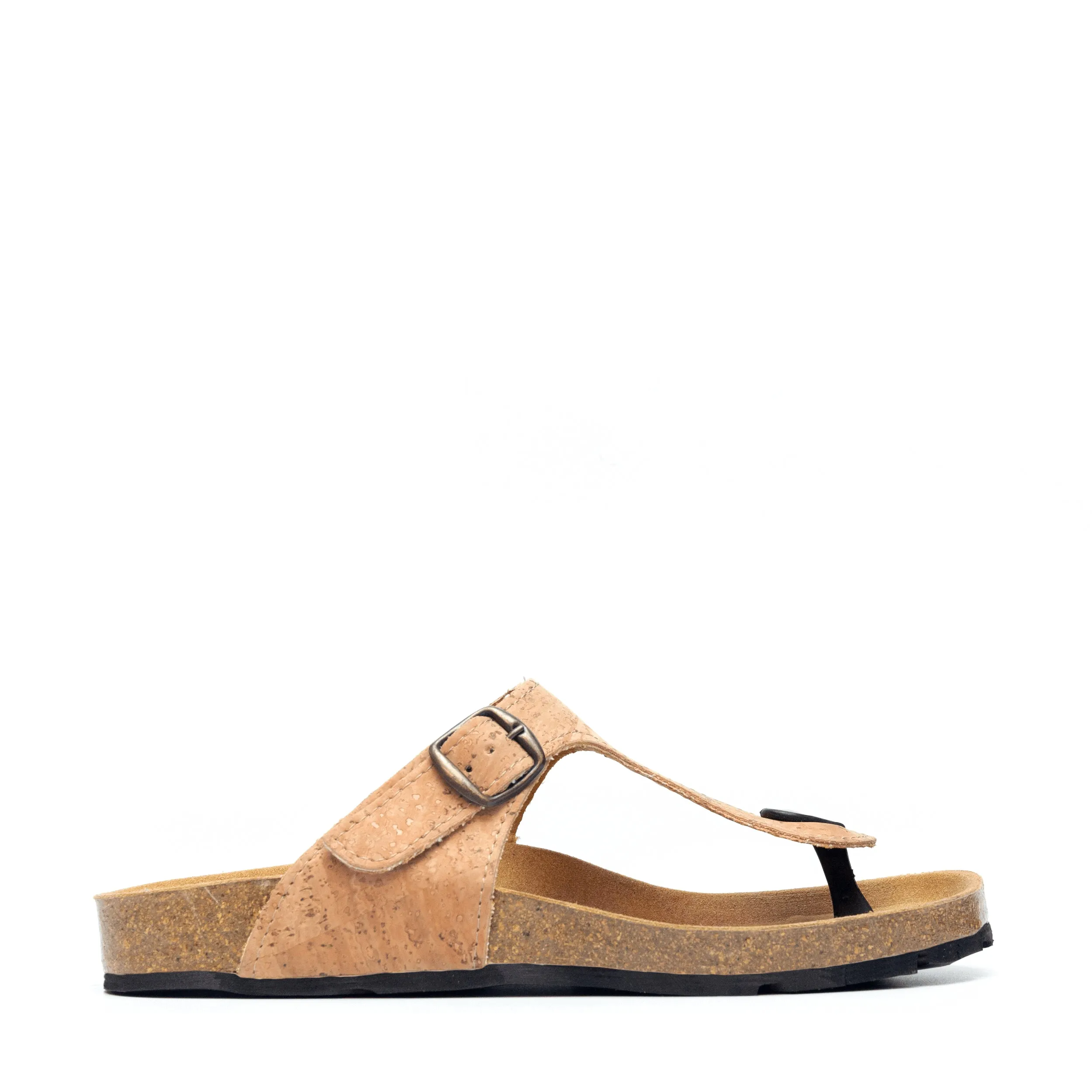 Kos Cork Thong Sandal Brown