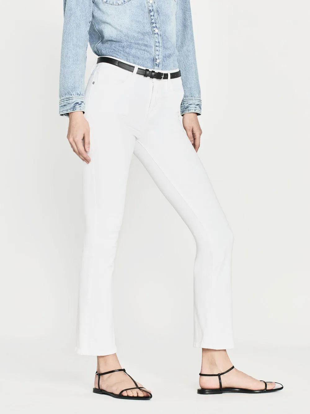 Le Crop Mini Boot -- Blanc