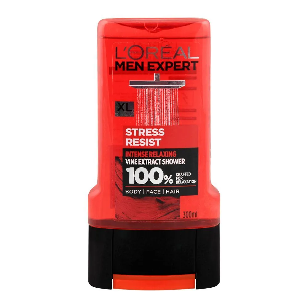 L'Oreal Paris Men Expert Stress Resist Body   Face   Hair Shower Gel, Intense Relaxing, 300ml