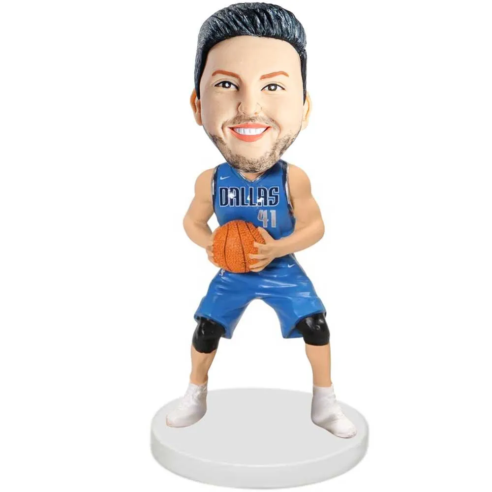 Male Dallas Mavericks Basketball Player Custom Figure Bobblehead