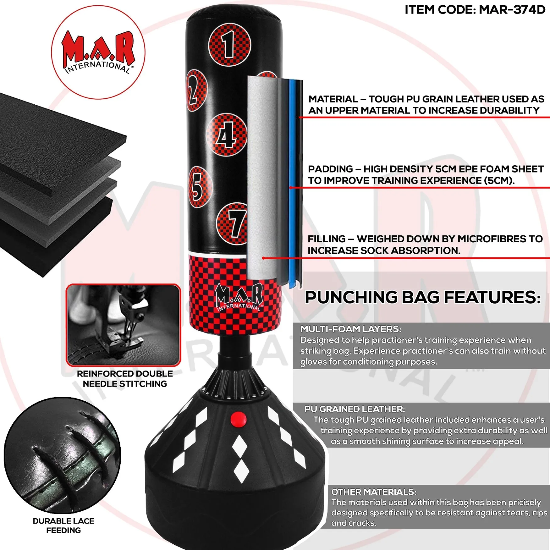 MAR-374D | Freestanding Striking Bag