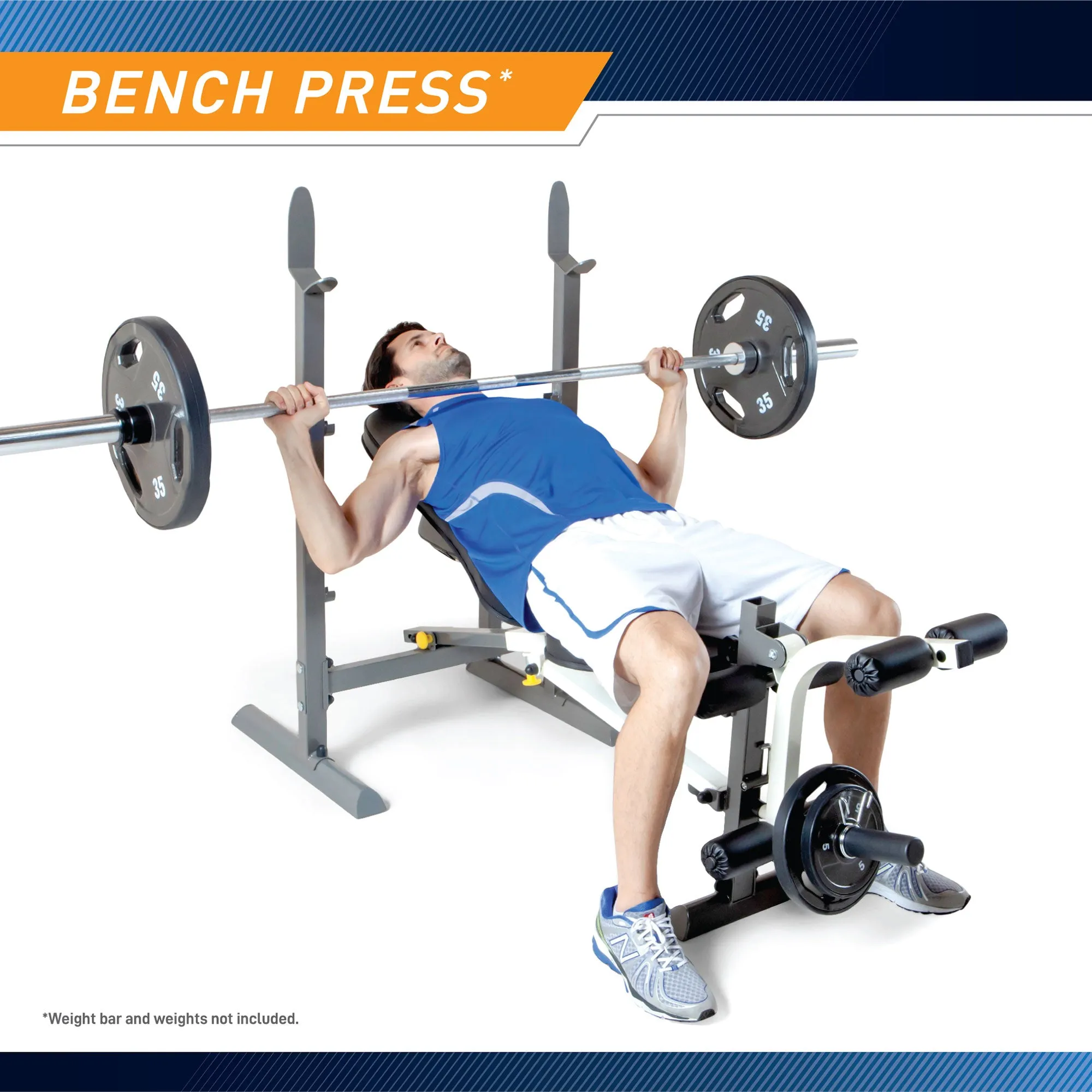 Marcy Folding Standard Weight Bench | MWB-20100