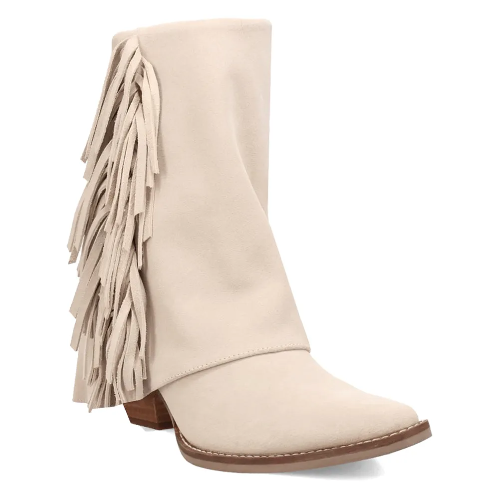 Marlie Fringe Snip Toe Zippered Boots