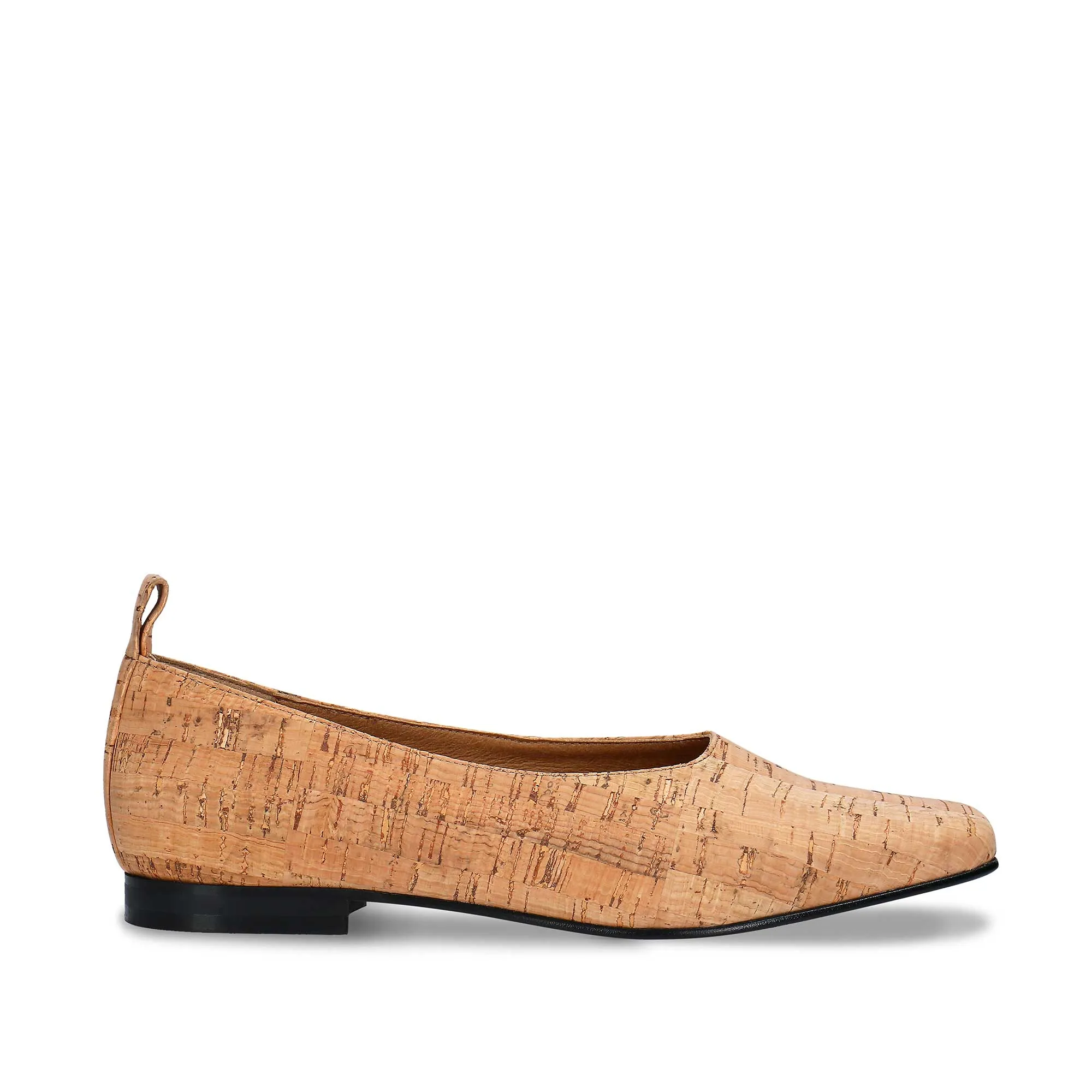 Melita Cork Vegan Ballerina Flat Heel