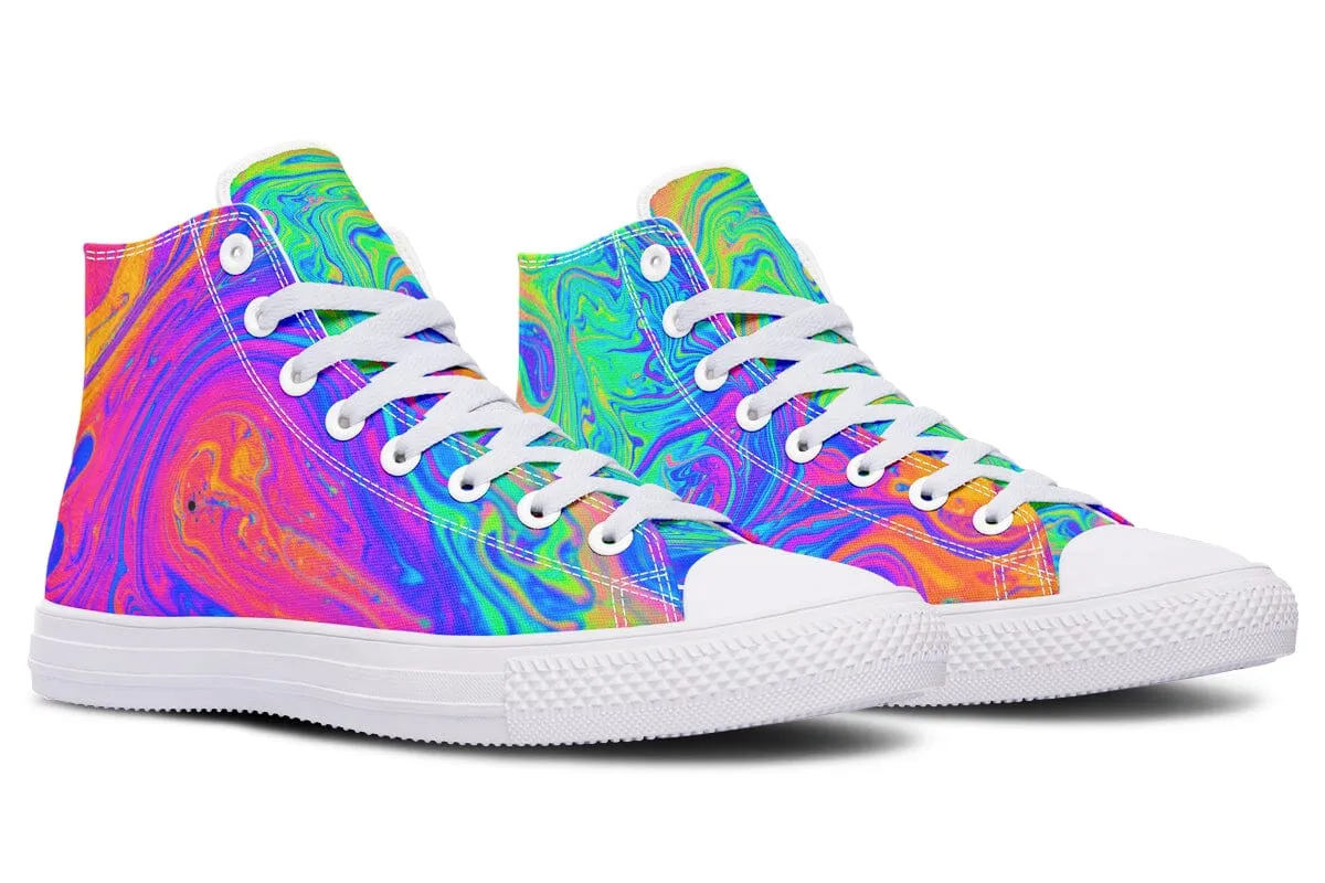 Melting Colors High Top Shoes