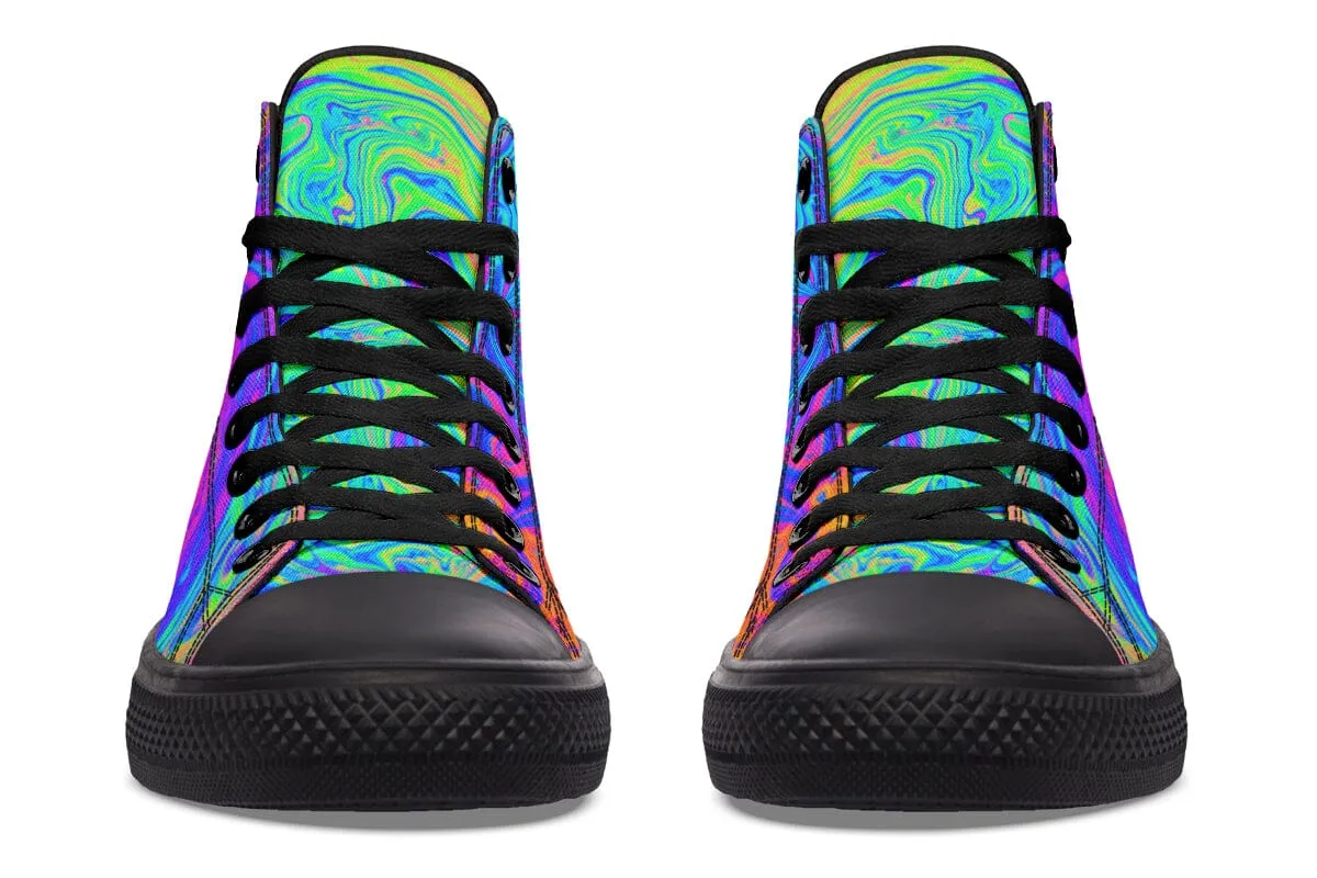 Melting Colors High Top Shoes