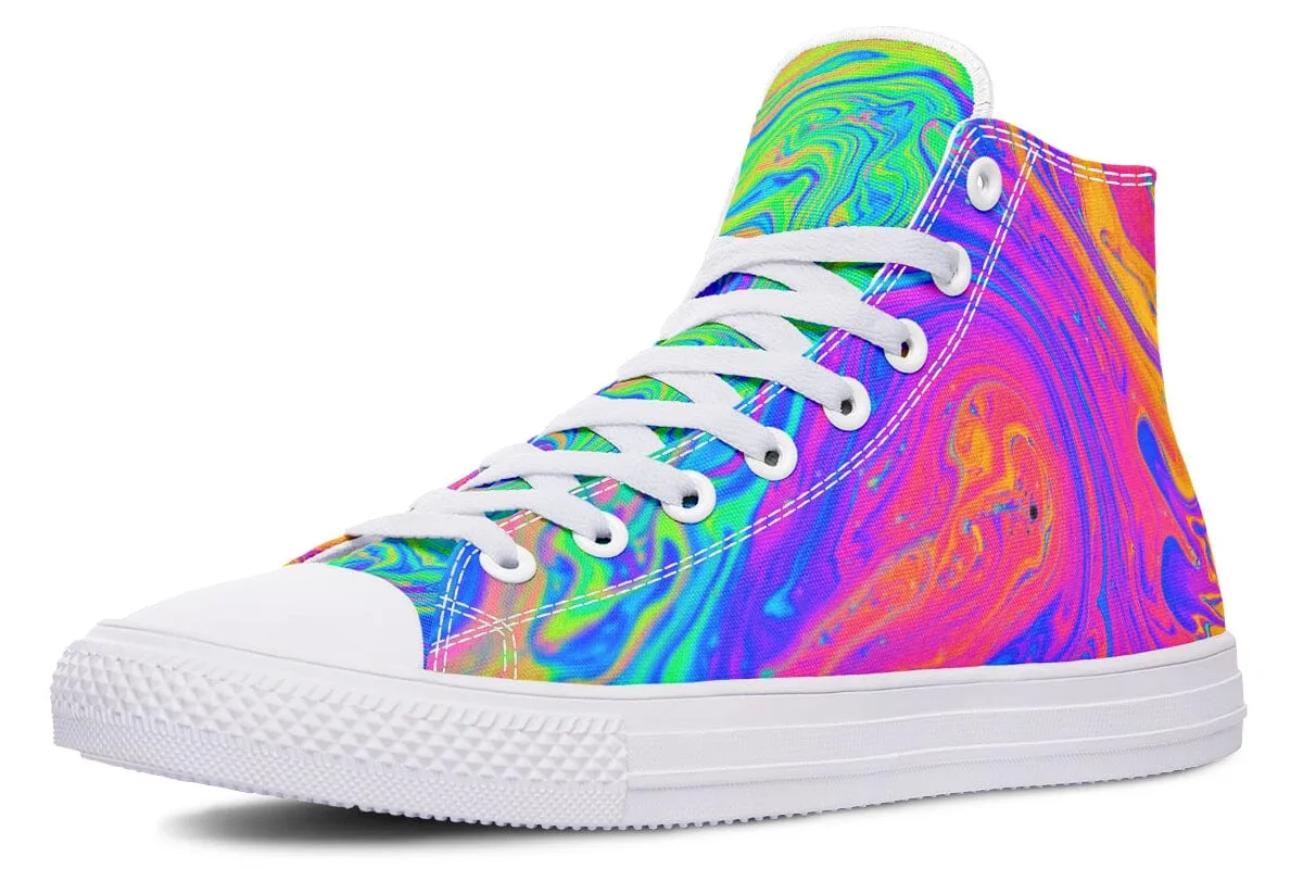 Melting Colors High Top Shoes